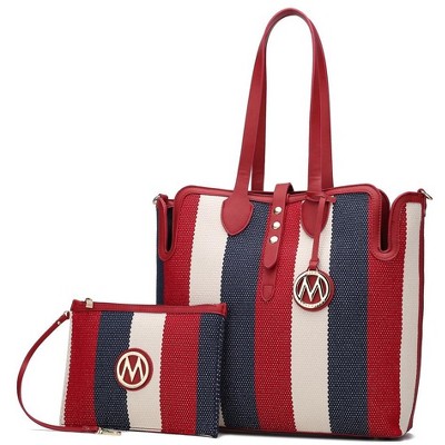 MKF Collection Juliana Oversize Vegan Leather Tote Bag and Wristlet by Mia K