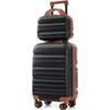 Sapphtopaz 20"24"28" Hardshell ABS Luggage Set, Lightweight ABS Dual Spinner Suitcase with TSA Lock,Airline-Approved Checked Travel Suitcases - 2 of 4