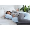 PharMeDoc Pregnancy Pillows C-Shape Full Body Maternity Pillow, Jersey Cover - 3 of 4