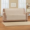 Collections Etc Soft Velvet Waterproof Quilted Furniture Cover - 2 of 3