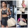 Womens Gym Tote Duffle Bag with Wet Pocket, Sports Duffel Overnight Weekender Hospital Workout Carry on Bag - 2 of 4