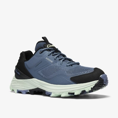 Обувь Clarks Womens Laila Trail2 Waterproof Blue Combination Shoes 7 Medium — фото 4
