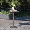 Dominic Square Wicker Outdoor Patio Bar Table: Rattan Iron Frame, Weather-Resistant - Christopher Knight Home - image 2 of 4