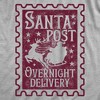 Womens Funny T Shirts Santa Post Overnight Delivery Sarcastic Christmas Graphic Novelty Tee For Ladies - Crazy Dog Women's T Shirt Gift For Christmas - 2 of 4