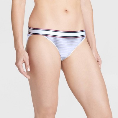 jockey retro stripe bikini