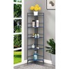 Breighton Home 57.5" Flexi Space 5 Tier Folding Metal Corner Shelf Cobalt Blue - 2 of 4