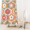 Emanuela Carratoni Vintage Floral Geometry Shower Curtain - Deny Designs: Polyester, Microfiber, Machine Washable - 2 of 3