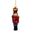 Northlight 5" Shiny Red Nutcracker Soldier Hanging Glass Christmas Ornament - image 3 of 4