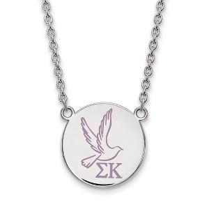 Black Bow Jewelry Sterling Silver Sigma Kappa Greek Life Necklace 18 Inch - 1 of 4