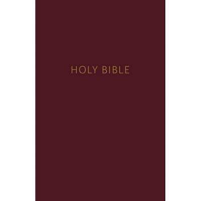 NKJV, Pew Bible, Hardcover, Burgundy, Red Letter Edition - by  Thomas Nelson