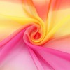 INSPIRE CHIC Women's Chiffon Colorful Gradient Square Soft Sheer Neck Scarves 1Pc - 4 of 4