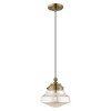 Livex Lighting Art Glass 1 - Light Pendant in  Antique Brass - 2 of 2