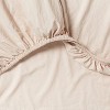 250 Thread Count Organic Percale Sheet Set - Threshold™ - 4 of 4