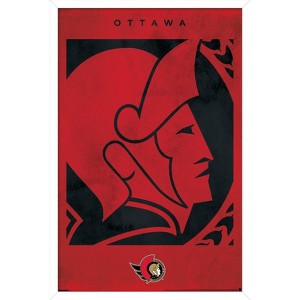 Trends International NHL Ottawa Senators - Logo 25 Framed Wall Poster Prints - 1 of 4