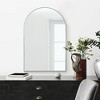 Yetta 36"X24" Arched Wall Mirror Arched Vanity Mirror Metal Frame Wall Mounted Cosmetic Mirror Entryway Wall Mirror-The Pop Home - 2 of 4