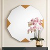 Possini Euro Design Possini Euro Drayden 31" x 31" Golden Triangles Wall Mirror - 2 of 4