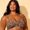 Women's Leopard Print Twist-Front Bandeau Bikini Top - Shade & Shore™ Multi - 3 of 3