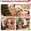 Tangkula Set of 2 Card Holder Christmas Tree w/36 Round Clips Metal Hanging Rack Display Stand Black - 4 of 4