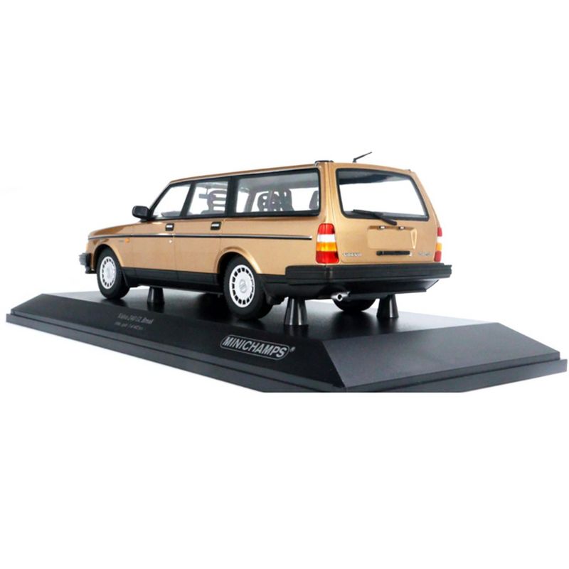 1986 Volvo 240 GL Break Gold Metallic Limited Edition to 402 pieces Worldwide 1/18 Diecast Model Car by Minichamps, 3 of 4