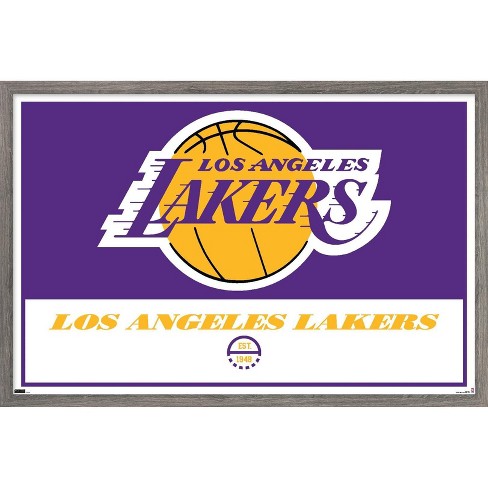 Trends International Nba Los Angeles Lakers - Logo 21 Framed Wall