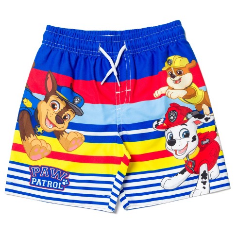 Paw Patrol Rubble Marshall Chase Toddler Boys Swim Multicolor 3t :