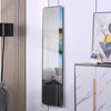 Glasflength Full Length Mirrors Floor Standing Wall Mirror, Bedroom Foyer Clothing Store Wall Mounted Mirror, Wooden Frame Square Dark Brown 16.5"*60" - 2 of 4