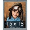 PosterPalooza | Textured Blue Picture Frame - UV Acrylic, Foam Board Backing, Hanging Hardware - 2 of 4