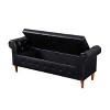 NicBex 63 Inch Storage Ottoman,Entryway Bench with Wood Legs for Bedroom and Living Room - 2 of 4