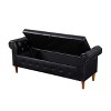 NicBex 63 Inch Storage Ottoman,Entryway Bench with Wood Legs for Bedroom and Living Room - image 2 of 4