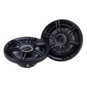 Crunch 300 Watts 6.5-Inch 3-Way 4 Ohms Steel Basket CS Speakers, Black | CS-653 - 1 of 4