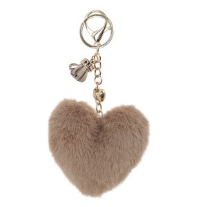 Unique Bargains Tassel Heart Handbag Charm 1 Pc - 1 of 4