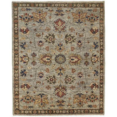 Carrington Traditional Oriental Gray/Gold/Red Area Rug