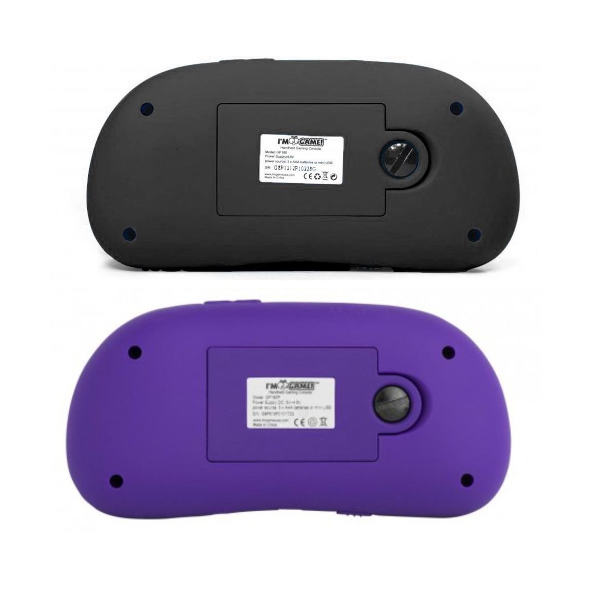 I'm Game 2-PACK Handheld Game Console with 180 Built-in Games (Purple and Black Bundle) - thumbnail 3