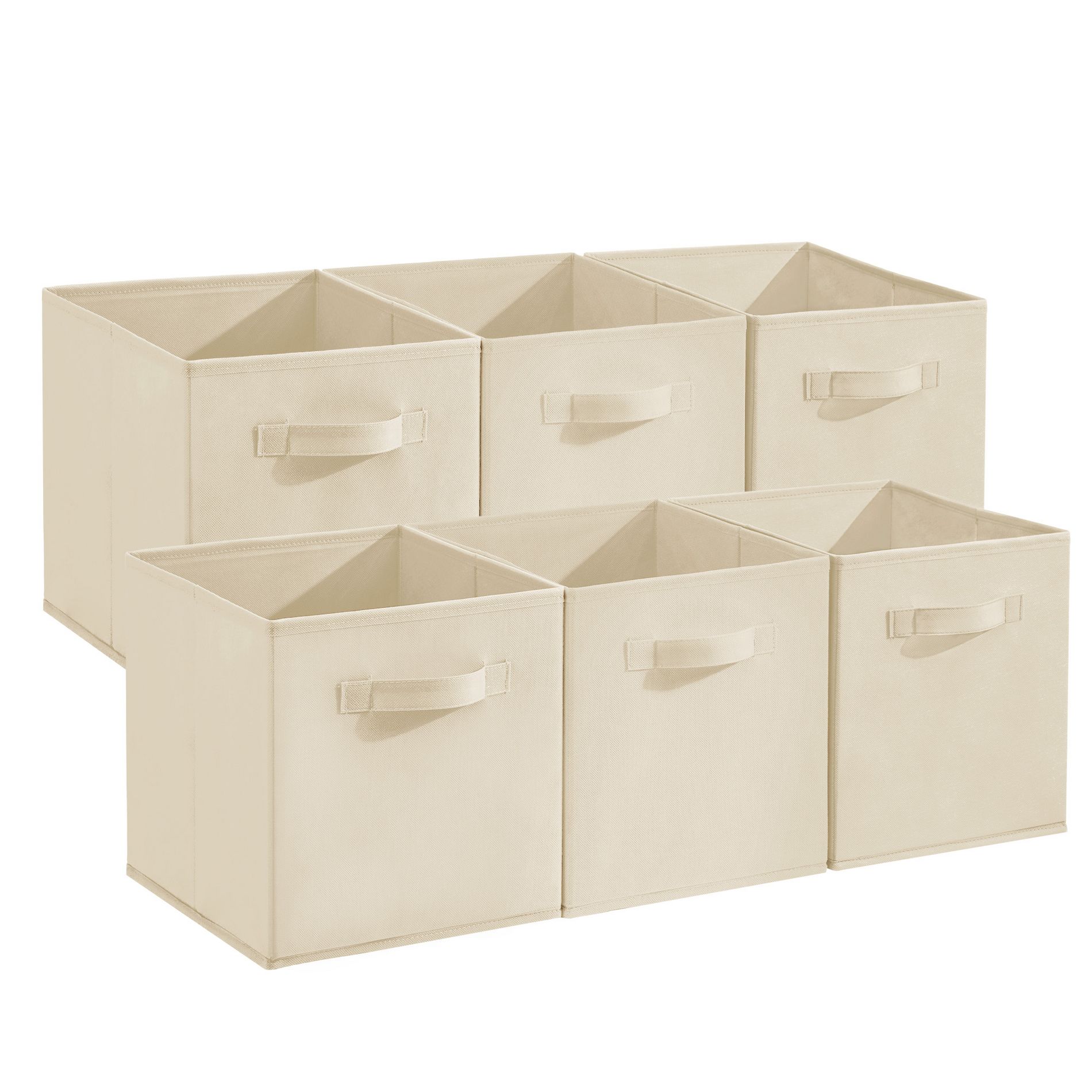 12-Pack Fabric Storage Cubes, Collapsible Organizer Bins with Handles, Foldable Toy & Closet Storage for Bedroom, Living Room