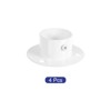 Unique Bargains Wall Mount Pole Sockets Flange Holder Closet Curtain Rod Bracket 4 Pcs - 3 of 4