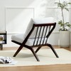 HYLEORY Upgraded Premium  Accent Chairs,Upholstered Arm Chair,Solid Wood Comfy Reading Chair with Mid Century Modern Chairs for Living Room,Bedroom - 3 of 4