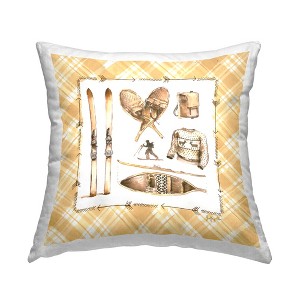 Stupell Industries Cozy Winter Sports Indoor Pillow, 18 x 18 - 1 of 3