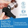 Impresa Two Pack Door Handle Extension for Rounded Knobs, Soft Rubberized Doorknob Extension, Fits Door Knobs 2" to 2.5" - 4 of 4