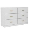 Modern Natural 6-Drawer Dresser for Bedroom - Ample Storage Wide Chest of Drawers, Sturdy & Safe - 4 of 4