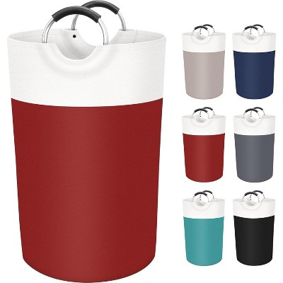 90L Laundry Basket, Freestanding Laundry Hamper, Collapsible Dirty Clothes Hamper, Waterproof Fabric with Foam Protected Aluminum for College