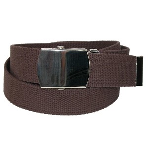 CTM Cotton Adjustable Belt with Nickel Buckle - 1 of 4