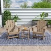 WestinTrends 3 Piece set Outdoor Patio Poly Adirondack rocking chairs with side table - 2 of 4