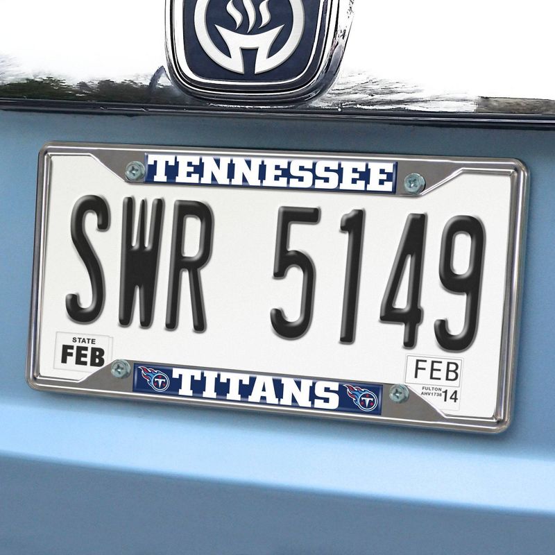 NFL Tennessee Titans Stainless Steel License Plate Frame, 2 of 4