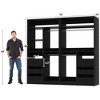 Aheaplus 72'' Set of 2 Freestanding Closet System with 6 Drawers and 4 Hanging Rods, Reversible Wardrobe with Shelves - 2 of 4