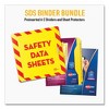 Avery UltraDuty Safety Data Sheet Binder Bundle, 3 Rings, 3" Capacity, 11 x 8.5, Yellow/Red - 2 of 4