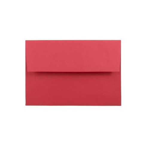 Jam Paper A8 Colored Invitation Envelopes 5.5 X 8.125 Red Recycled Bulk ...