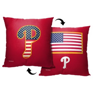 MLB Philadelphia Phillies Celebrate Series Throw Pillow 18x18 Inches - 1 of 4