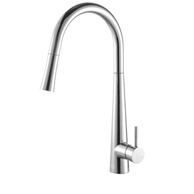 Elegant Lighting Lucas Single Handle Pull Down Sprayer Kitchen Faucet in Chrome