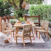 Cambridge Casual Nassau 2pc Teak Wood Outdoor Dining Chair - 3 of 4