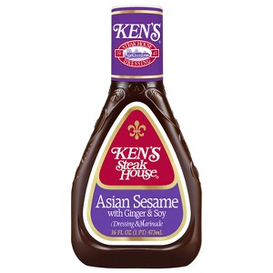 Ken's Steakhouse Asian Sesame with Ginger & Soy Dressing -16fl oz - 1 of 3